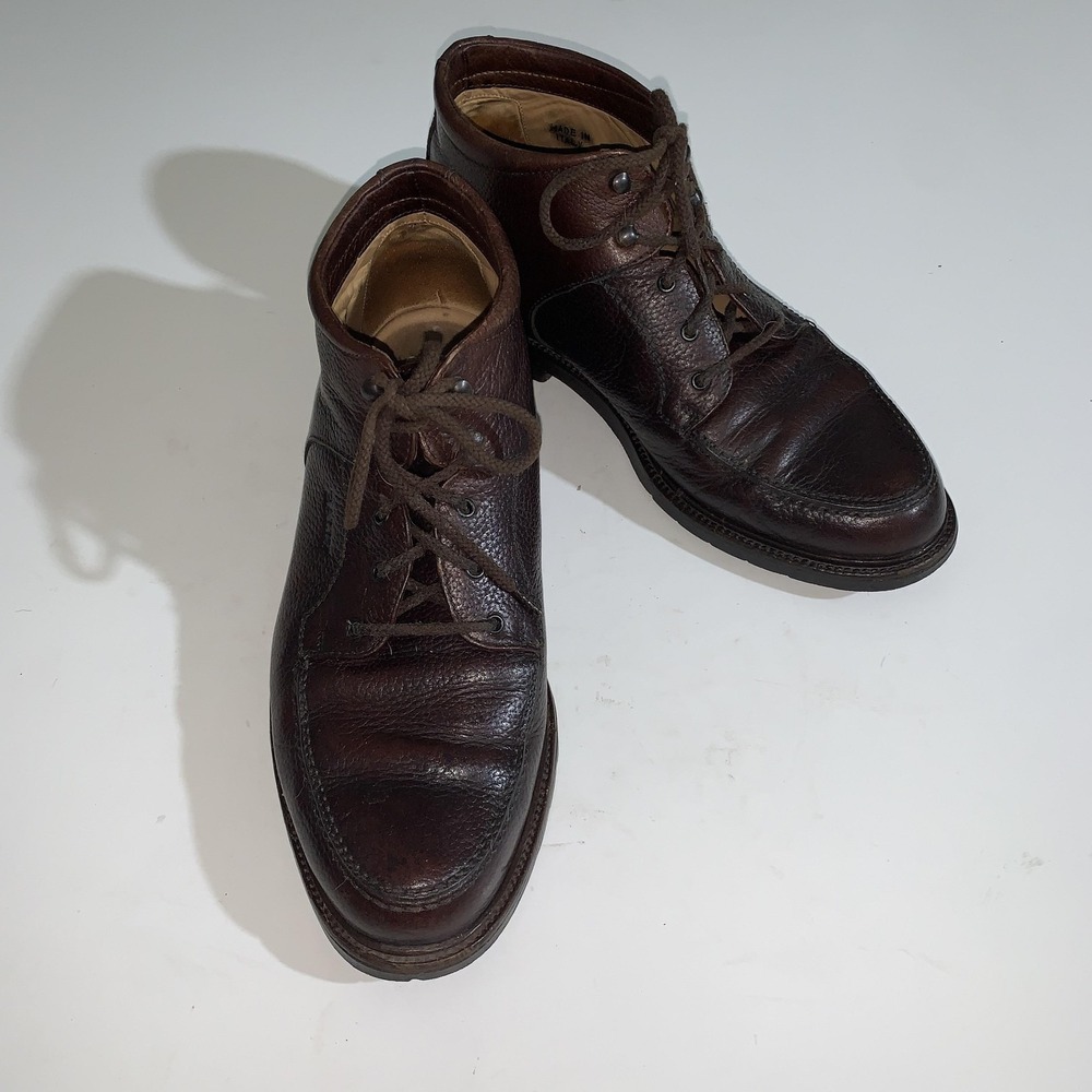 Bally Boots Mens 10.5 Telli Brown Leather Chukka Ankle Casual Made Italy Shoes